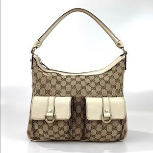 Gucci Abbey Hobo canvas 100% authentic